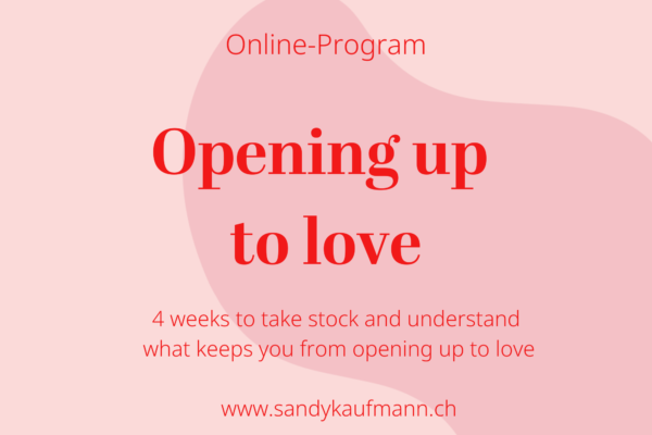 Sandy Kaufmann love coach Opening up to love