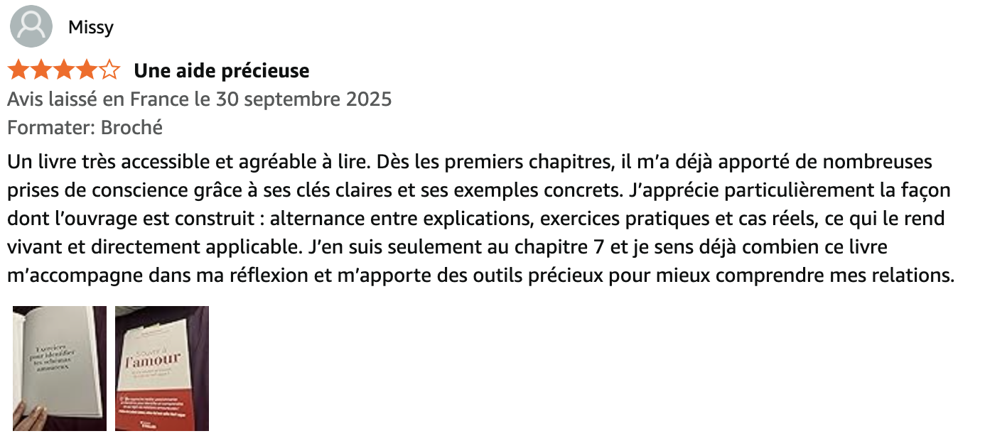 Avis S'ouvrir à l'amour